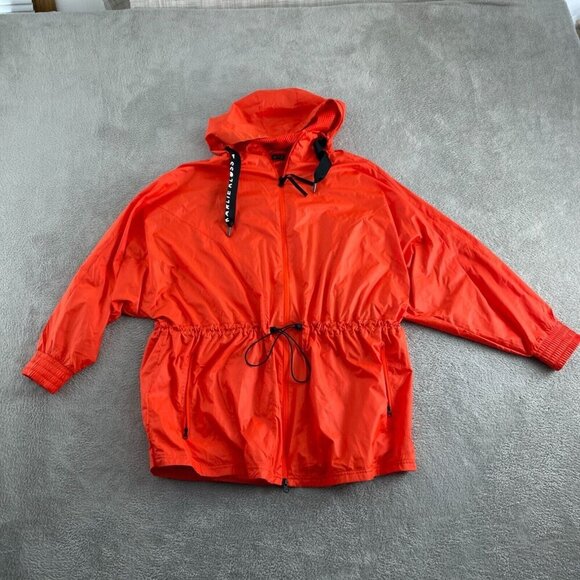 Adidas Karlie Kloss Red Wind.Rdy Hooded Jacket L/XL Womens Lightweight 4042 - Picture 1 of 11